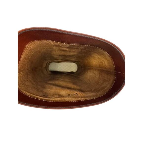 "GIAMPAOLO" ITALY Brown Knee High Leather Boots SZ 39 Country Cowgirl Horse Girl - Picture 9 of 15